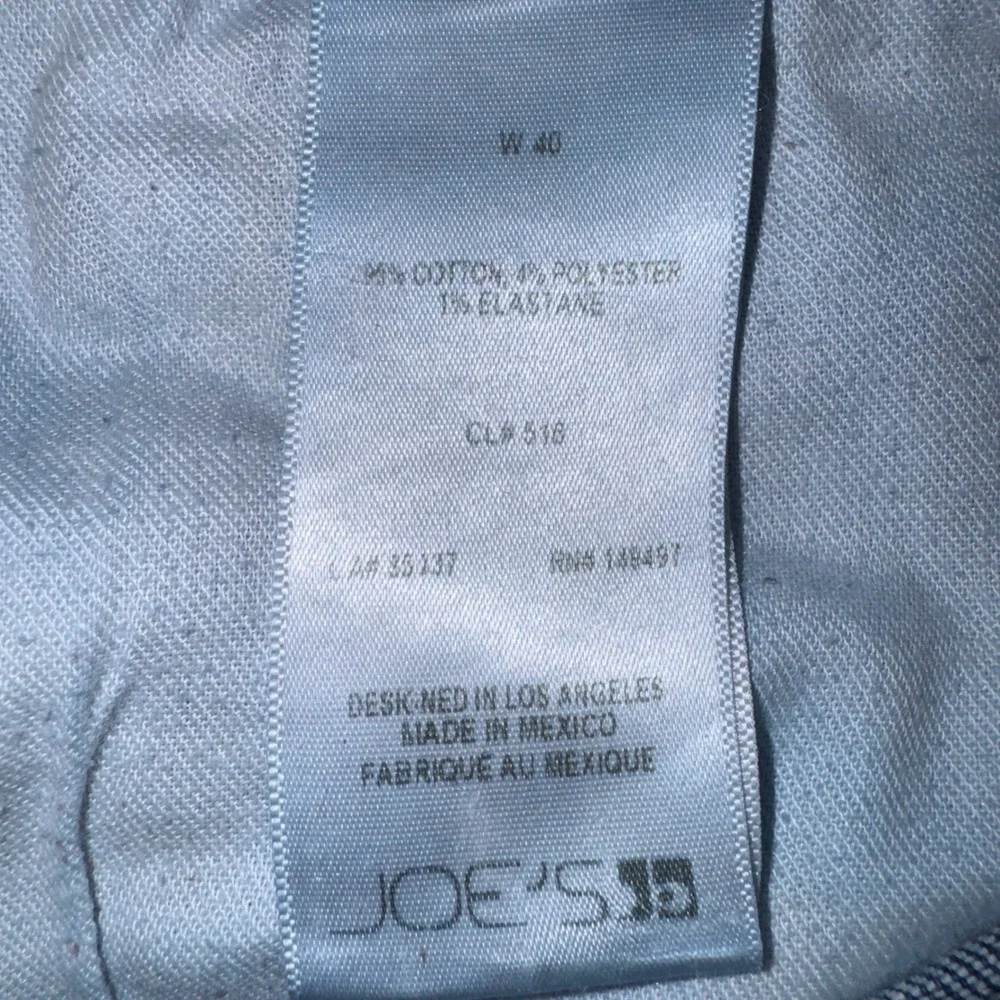 Joes Jeans Brixton Straight Narrow Blue Denim Jeans Mens 40x34 Medium Wash